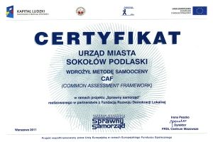 Certyfikat CAF