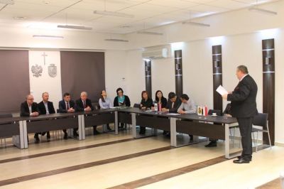 Spotkanie burmistrza z delegacją z Jekabpils