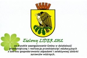 Certyfikat Zielony Lider 2012