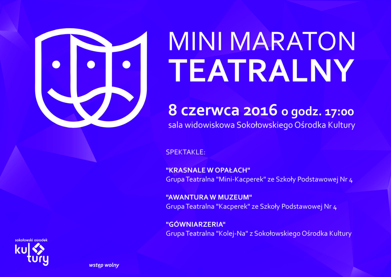 17 – SOK – MINIMATARON TEATRALNY 2016 – plakat