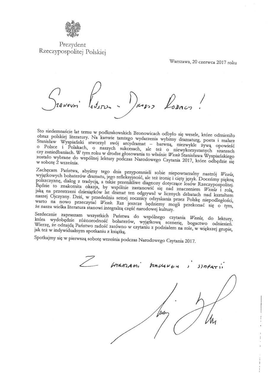 foto: List Prezydenta Rzeczypospolitej Polskiej - 1158 002