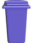 foto: Jak prawidłowo segregować odpady w Twoim domu - kolorowe kosze niebieski 115x150