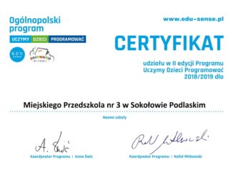 Certyfikat za naukę programowania
