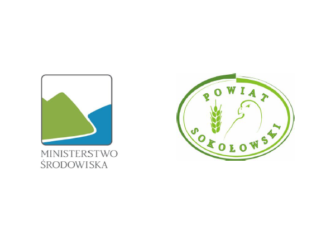 Logo Ministerstwo Środowiska i Powiat Sokołowski