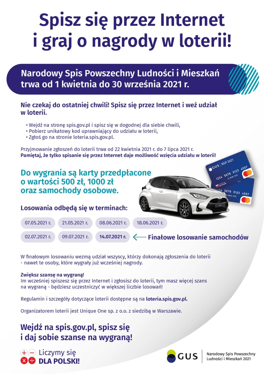 Plakat Loterii NSP 2021