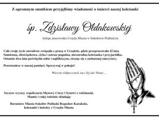zmarła Zdzisława Ołdakowska