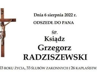 zmarł ks Grzegorz Radziszewski